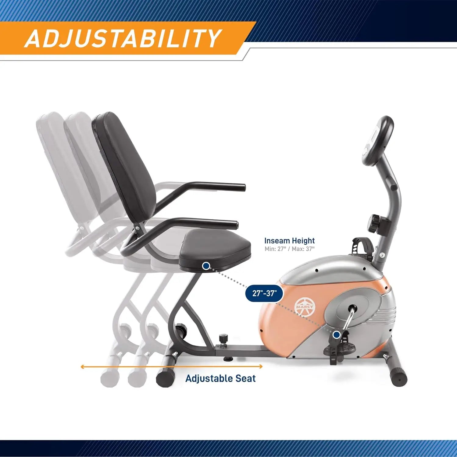 Home Exercise Bike – Adjustable Magnetic Resistance for Cardio