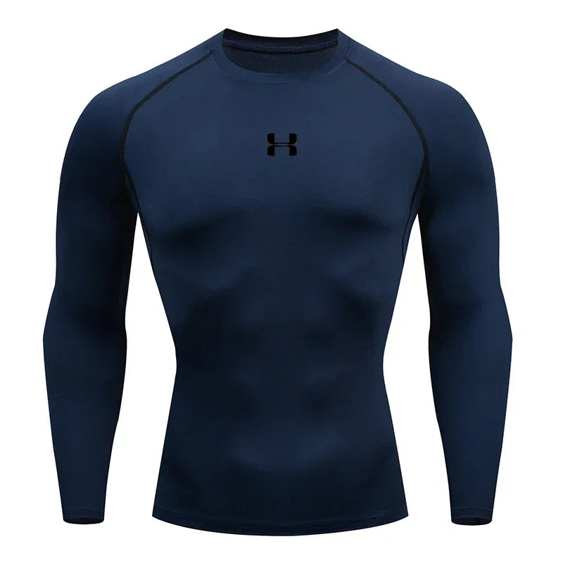 2025 Men’s Long Sleeve Sports T-Shirt – Quick Dry & Breathable
