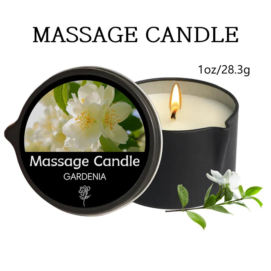 Massage Candle – Essential Oils, 1–2oz, Six Scents