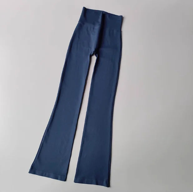 High-Waist Seamless Compression Leggings – Lifting & Flared Yoga Pants