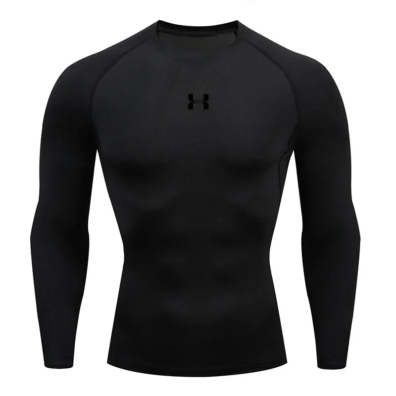 2025 Men’s Long Sleeve Sports T-Shirt – Quick Dry & Breathable