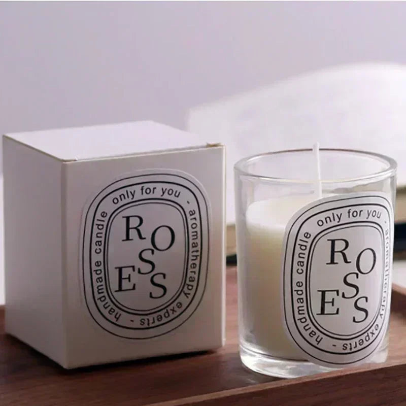 Romantic Scented Candle – Transparent Aromatic Jar