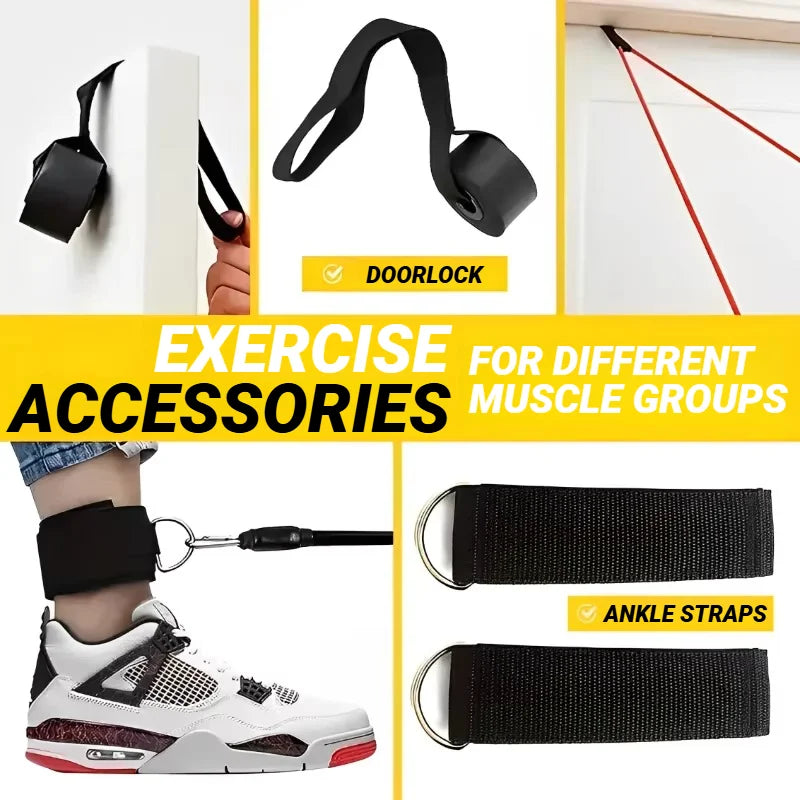 11pcs Resistance Bands Set – Portable Fitness Equipment