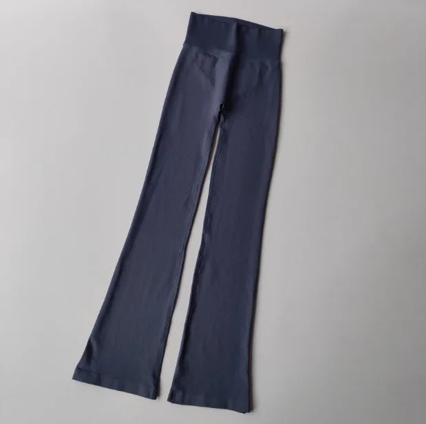 High-Waist Seamless Compression Leggings – Lifting & Flared Yoga Pants